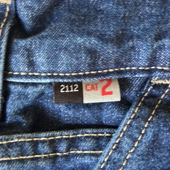 Carhartt FRB 13 - flame resistant signature Denim Dungaree New with tags - Picture 4 of 12